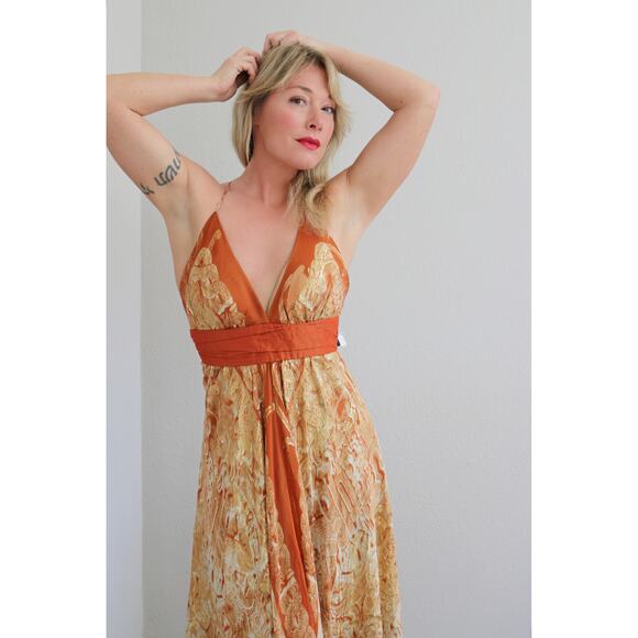 Deadstock Vintage Y2K Nicole Miller Silk Fairy Dress Women's XXS Extra Small XS - Picture 10 of 11